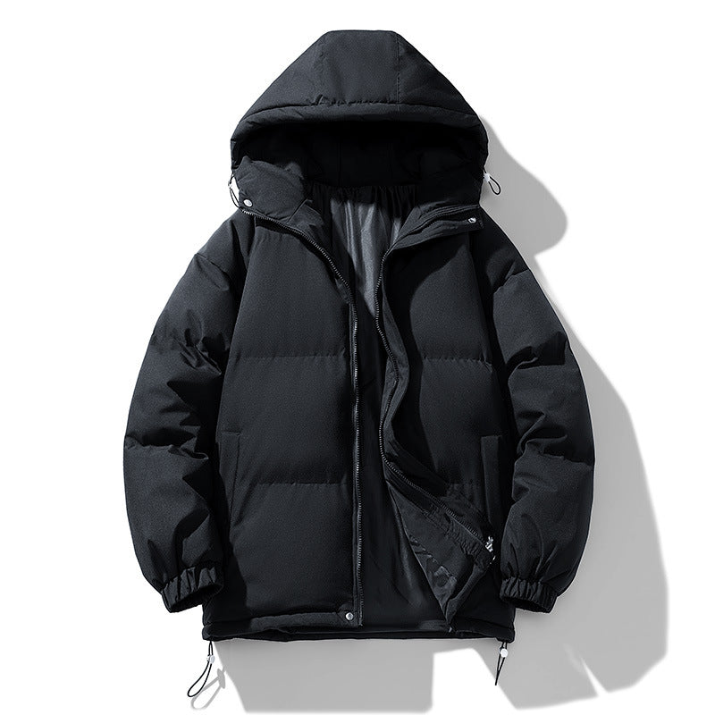 Men'S Hoodie Padded Coat Thickened Cotton-Padded Clothes Loose Casual Cotton-Padded Jacket