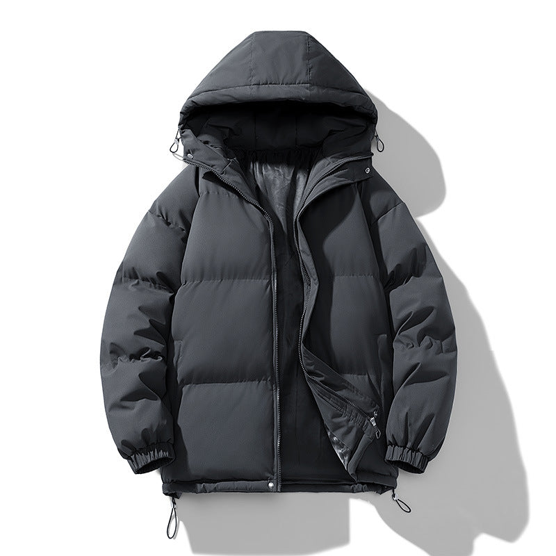 Men'S Hoodie Padded Coat Thickened Cotton-Padded Clothes Loose Casual Cotton-Padded Jacket